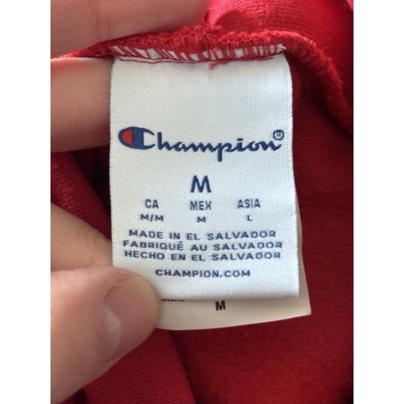 Ohio State Champion Pullover Hoodie Cotton Red Mens Medium College Football - Picture 2 of 6